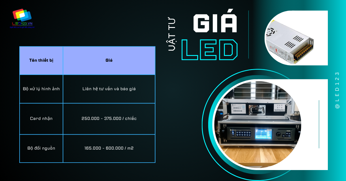 giá vật tư, thiết bị màn hình LED