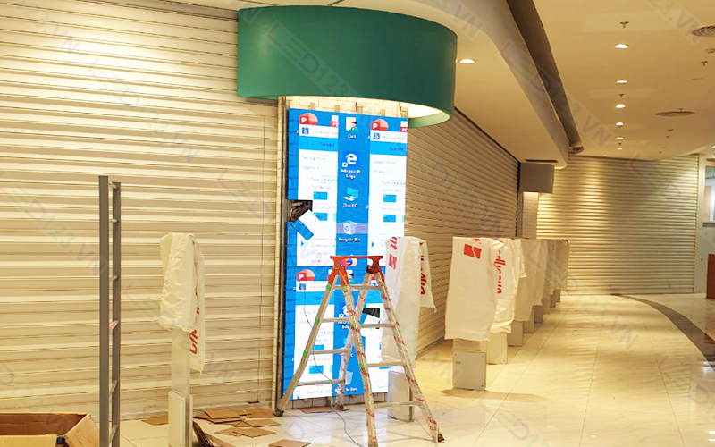 Màn hình led P3 tại ngành hàng thời trang của trung tâm thương mại AEON Mall Hà Đông 3
