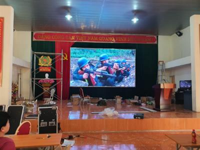 màn hình led P4 indoor cho phòng họp phòng cảnh Sát cơ động tỉnh Sơn La