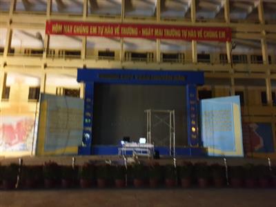 màn hình led p4.81 ngoài trời tại Trường THPT Trần Nguyễn Hãn - TP.Hải Phòng